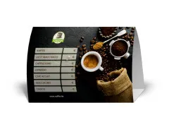 Caffia Ekspozytor na stolik kawowy z polem cenowym 10 sztuk